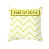 45x45cm Fashion Yellow Geometric Printing Pillowcase Sofa Hotel Office Seat Lumbar Cushion  Cover Home Decoration