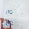 10Pcs Cute Simple Cloud-shaped Paperclips Girl Photo Memo Binder Clip Bookmark Reading Index Tab School Office Binding Supplies