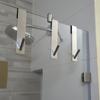 Stainless Steel Over Glass Door Shower Door Back Shower Towel Rack S-Shape Bathroom Bathrobe Hanger Holder Hooks