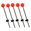 5Pcs Practical Low Temperature Resistant Stainless Steel Fishing Rod Pole Tips Outdoor Winter Ice Spring Ball for River Lake Pond
