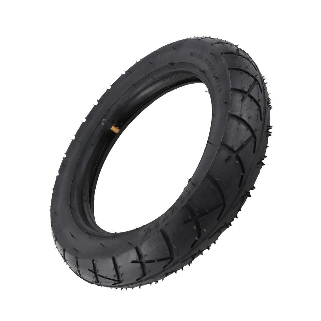 12 1 2x2 1 4 Tire and Inner Tube Set with Angled Valve Stem for Electric Bicycle