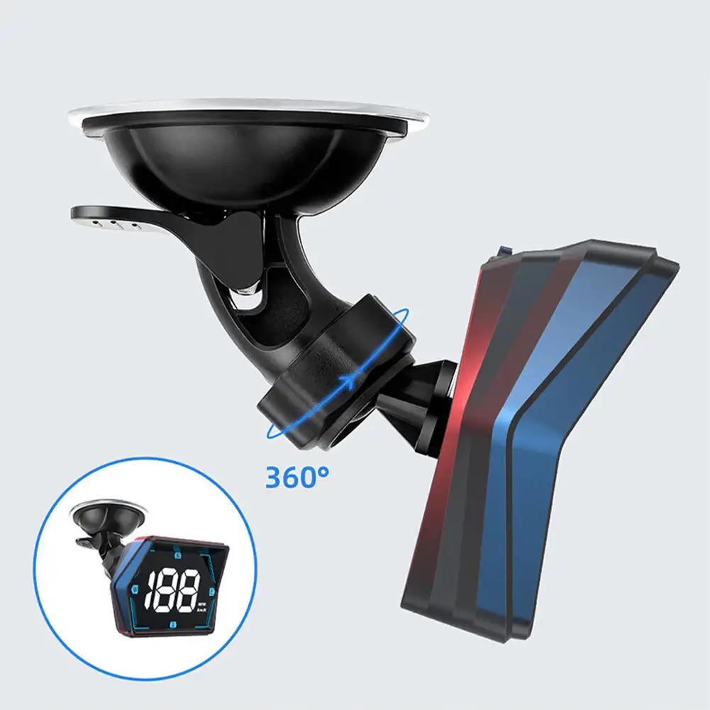 Universal Car HUD Digital GPS Speedometer Head Up Display MPH Overspeed Alarm Multifunctional Speedometer Compass HD Display