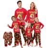 Print Cute Family Set Pajamas, Home Clothes, Family Set Long Sleeve Top Pants Set