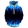 Colorful Flame Hoodie 3d Fluorescence Sweatshirt Men/Women Autumn And Winter Coat Clothing Funny Jacket Black Hoodies