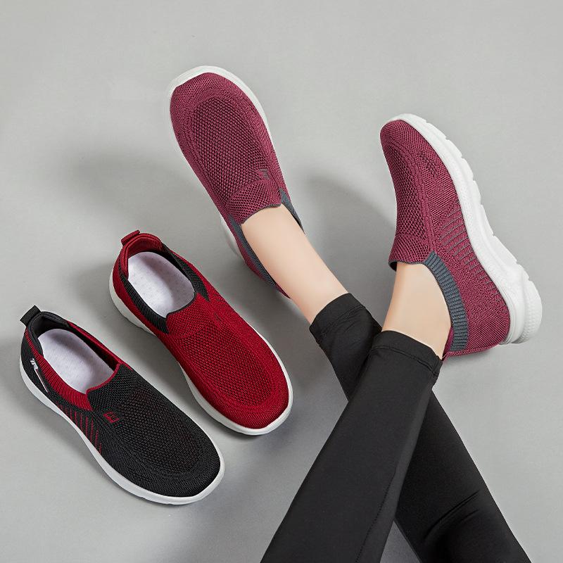 Shoes Women'S Autumn Single Shoes Hair Breathable Soft Sole Middle-Aged And Elderly Mother Shoes Women'S Shoes