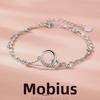 S925 Sterling Silver Geometric Double-Layer Mobius Bracelet