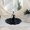 Resin Storage Tray Desktop Organizer Decorative Pantry Girl Statue Figurine Valet for