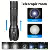 High Power LED Flashlights Self Denfense Tactical Torch Powerful Aluminum Alloy Flashlight Waterproof Zoom Outdoor With 5 Modes