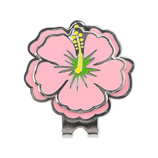 Magnetic Golf Ball Marker with Hat Clip Rustproof Corrosion Resistant Metal Flower-Shaped Golf Ball Marker Accessories