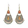 1 Pair Classic Hook Earrings Beads Ethnic Style Tassel Charm