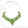 Peridot Quartz Gemstone Silver Jewelry Necklace Earring 16-18''