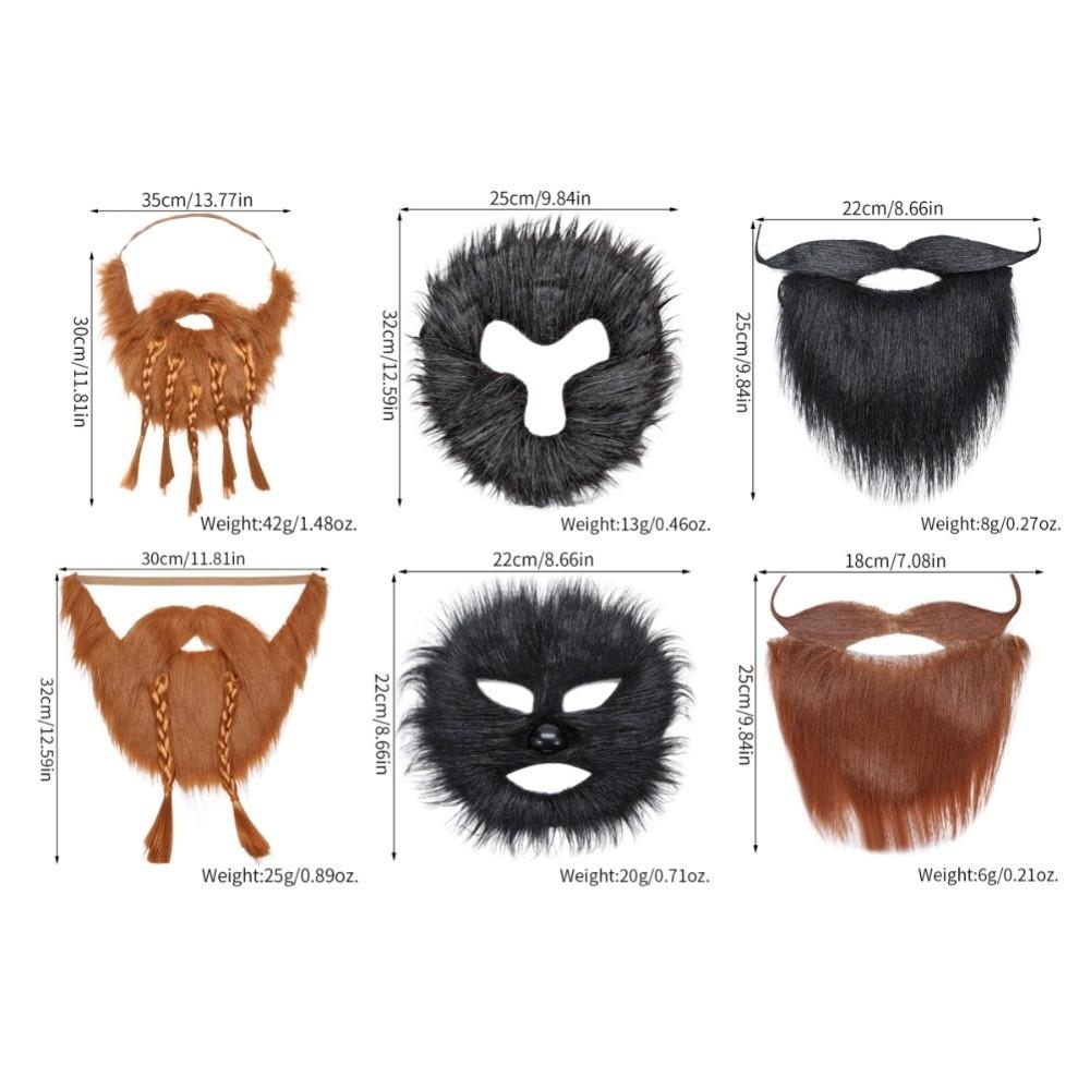 Искусственная Реалистичная Накладная Борода Смешная Борода Викинга с Косичками Пиратская Игра Хэллоуин Накладные Усы Выпускной