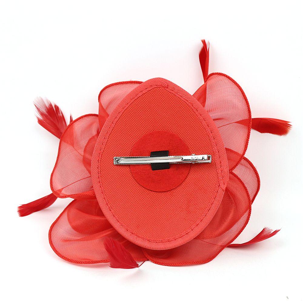 Hat Royal Ascot Race Wedding Fascinator Hats Headwear Cocktail Tea Party Feather Flower Headband
