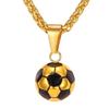 New Ideas Fashionable Gift Sports Product Football Necklace Personalized Cool Gift Accessory With Stainless Steel Chain