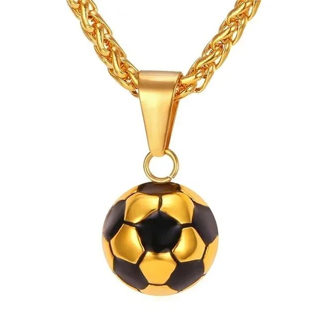 New Ideas Fashionable Gift Sports Product Football Necklace Personalized Cool Gift Accessory With Stainless Steel Chain