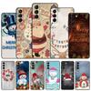 Merry Christmas Phone Case For Samsung Galaxy S22 Pro S21 S20 FE Ultra S10 Lite S10 S10E S9 S8 Plus Soft TPU Black Cover