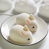 1pc Rabbit Bunny Silicone Mousse Cake Mold 2 Cavities - Perfect For Soap Making, Pastry Baking, And DIY Projects
