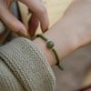 New Round/Chinese Character Natural Hetian Jade Lucky Charm Woven Braided Bracelets For Women Girls Fine Jewelry