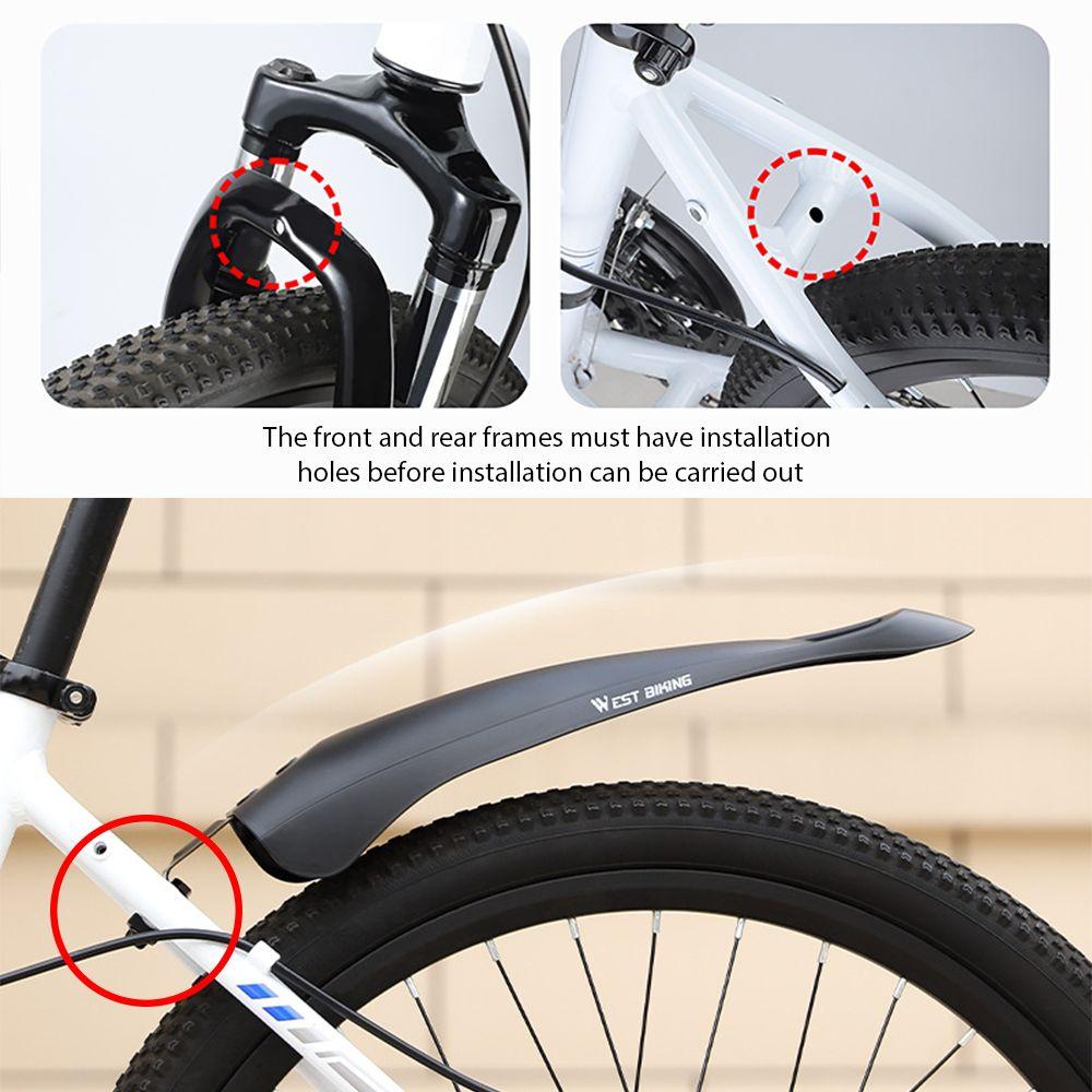 2Pcs 20/22/24 In Cycling Splash Guard Front and Rear Bicycle Mudguard Rainboards MTB