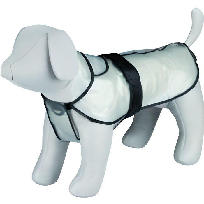 Imperméable Pour Chiens - TRIXIE - Tarbes - PVC Transparent - Taille XS - Longueur 30 Cm