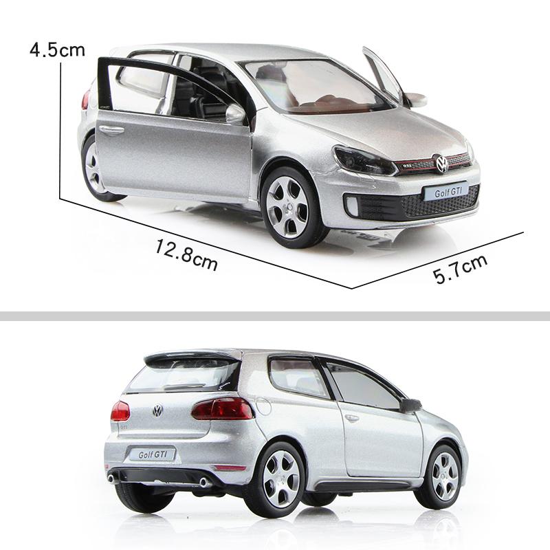Volkswagen Golf GTI 5 Inch Metal Car Simulation Diecast & Toy Vehicle RMZ City 1:36 Alloy Model Gifts For Children