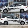 Stylish Car Vinyl Decal Graphics Side Flame Element Stickers Body GenericRacing Decal Sticker Auto Car Accessories Sport Style