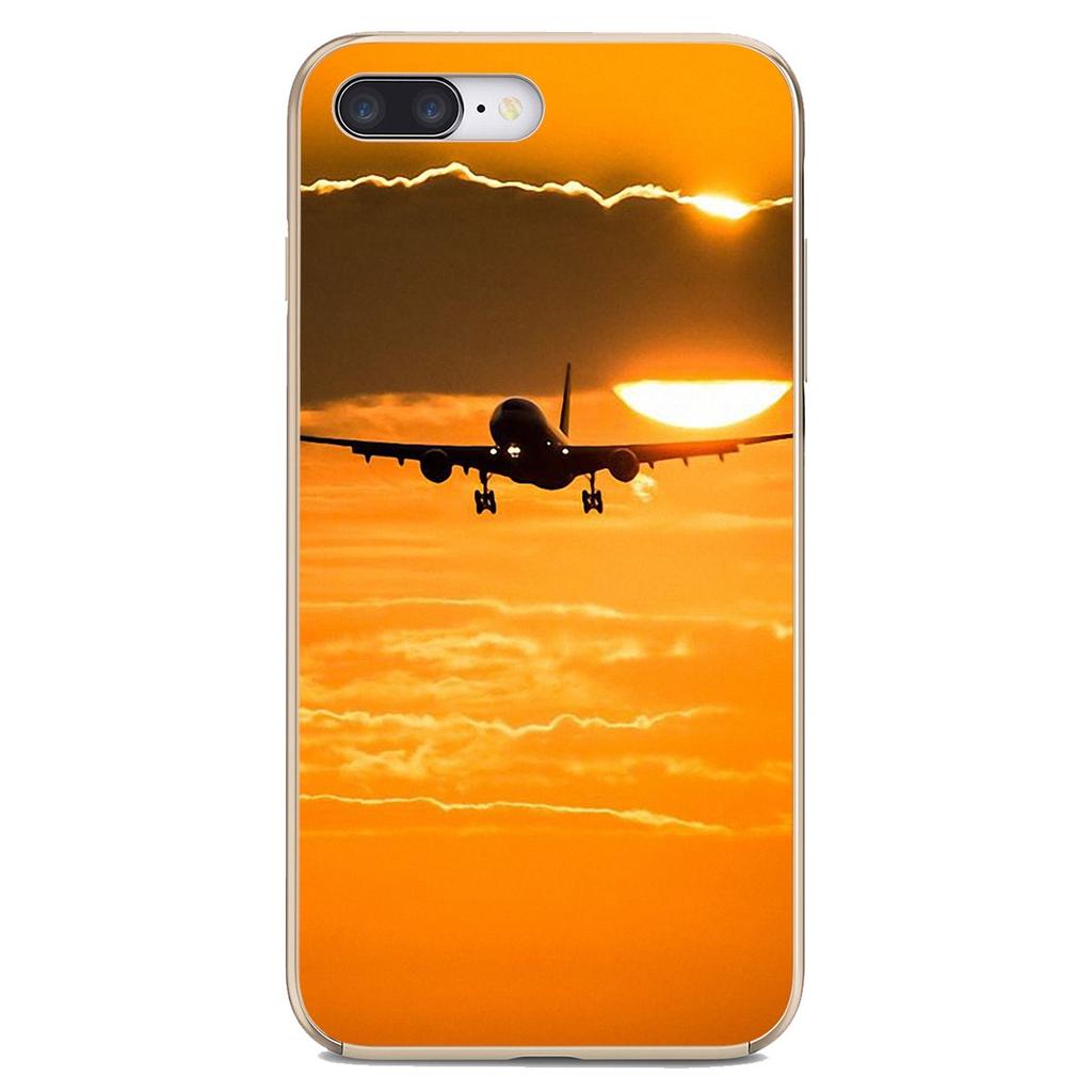 TPU Shell Covers For Oppo Realme 6 7 7i 6i C3 For Xiaomi Poco F3 F2 M3 Pro HTC U11 U12 Plus Plane With Sunset Glow Theme Poster