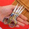 Retro Stainless Steel Tailor Scissors Professional Fabric Cutter Embroidery Vintage Thread Scissor Tools for Sewing Shears