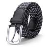 Premium Braided Belt Casual Men'S Belt Pin Buckle Elastic Canvas Elastic Belt Women'S Belt