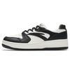 New Cushioning, Wear Resistant Low Top Skateboard Shoes Women's Black White 922518068F-4