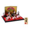 Osaka Choseido Original Compact Mini Hina Doll with Personalized Name and Free Wooden Tag Ceramic Hina Doll with Felt Mat (Sent Separately)