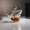 Whiskey Bottle Decanter 3D Carved Shark Design Decorative Liquor Bottle Wine Beer Container Home