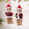 Cartoon Bear Hanging Ornaments Cute Xma Tree Decor Christmas Bear Pendant  Family Room Decoration