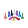 Anodized Aluminum Alloy M4 Hex Socket Screw with Cylindrical Cup Head, Anti-Corrosion, Colored Finish.
