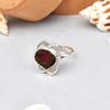 Watermelon Raw Tourmaline 925 Sterling Silver Gemstone Ring  Size 7 US Gift