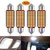 4pcs C5W LED Car Interior Light Canbus Festoon 31mm 36mm 39mm 42mm LED Bulbs 6000K White Dome Reading Light Auto Lamp 12V