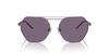 Emporio Armani Shiny Gunmetal Sunglasses Size 56 Women's EA2148,