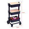 1:12 Dollhouse Trolley Dining Cart W/Wheel Storage Shelf Furniture Decor Toy