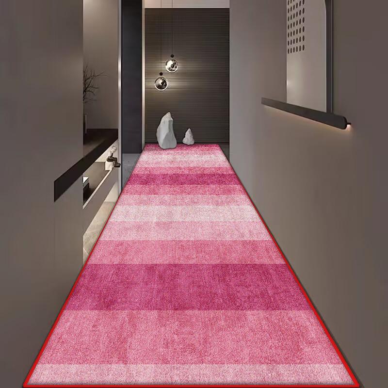 Modern Style Long Corridor Carpet Non-slip Hall Runner Easy Clean Hallway Area Rugs Washable Porch Entry Doormat Customizable
