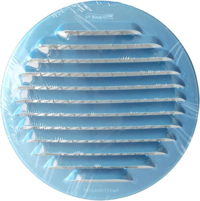 Grille D'aération - La Ventilazione - GTAP125R - Ronde Encastrable - Aluminium - 150 Mm