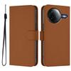For Xiaomi Poco F7 Pro 5G/Xiaomi Redmi K80 5G/Xiaomi Redmi K80 Pro 5G/Xiaomi Poco F7 Ultra 5G Case Solid Color Wallet Leather Phone Cover with Strap