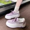 Thick-soled Mesh White Shoes Women's Summer Breathable Casual Board Shoes Women's Sports Shoes