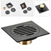 Square Floor Drain Bathroom Cover Easy To Install Shower Drainer for