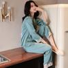 Pajamas Women's Xia Bingsi Thin Suit Can Be Worn Outside The Spring and Autumn Loose Home Clothes