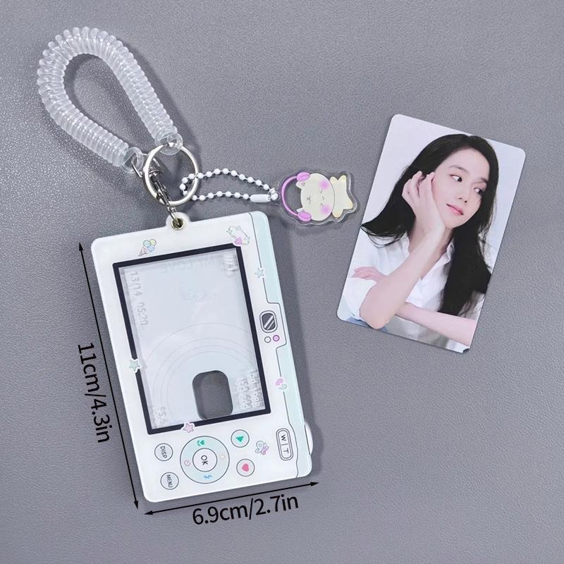 Binder Photocards Holder Mobile Phone Shape Acrylic Photo Frame Supplies Poca Holder Idol Picture Protector Stationery Supplies