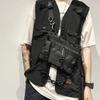 Functional Tactical Chest Bag For Unisex Fashion Bullet Hip Hop Vest Streetwear Bag Waist Pack Woman Black Wild Chest Rig Bag
