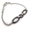 [K4770] - Black Ceramic 'Choregraphy' Steel Bracelet