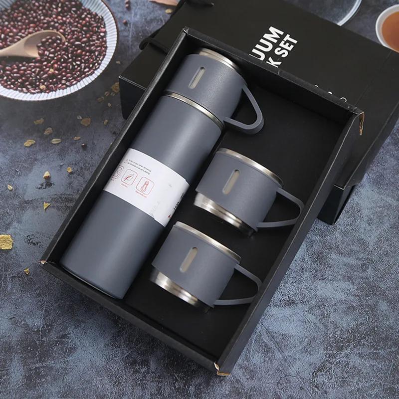 304 Double-Layer Stainless Steel Vacuum Thermos Cup Set of Wine Beer Coffee 500ml Insulated Travel Mug Business Water Bottle