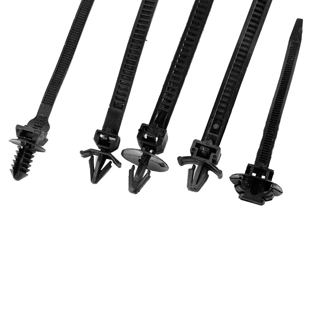 Tie Wire Bands Bundled Harness Line Fastener Zip Clip Black Nylon 100pcs/Set Stock 2018 Newest Latest Practical