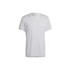 Solid Color Logo Short Sleeve Sports Training T-Shirt Men Tops White H58587
